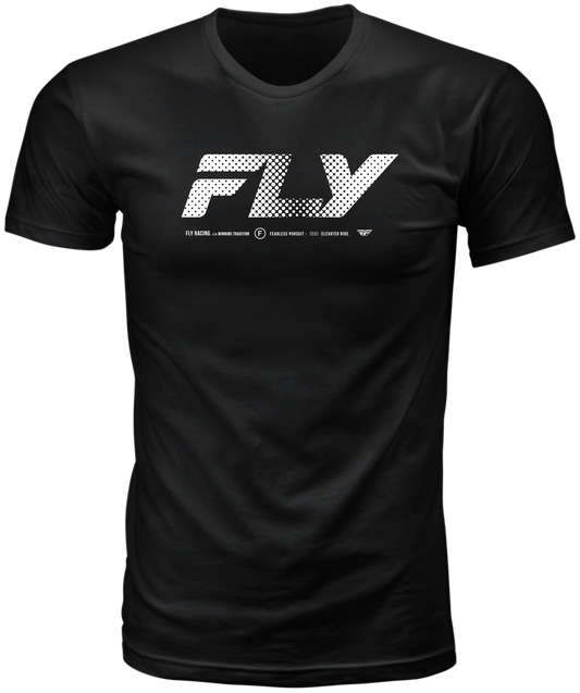 Fly Racing Fly Worldwide Tee Black Large - Comfortable Cotton Crew Neck T-Shirt - Kelly Motorsports
