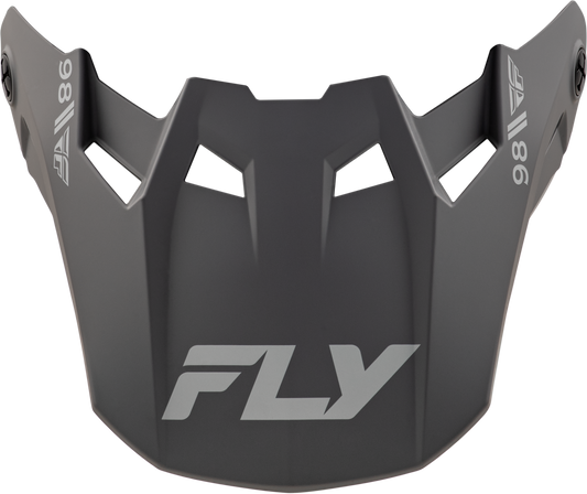 Fly Racing Formula CC Objective Visor Matte Black and Grey Yellow for Enhanced Motorcycle Helmet Performance - Kelly Motorsports