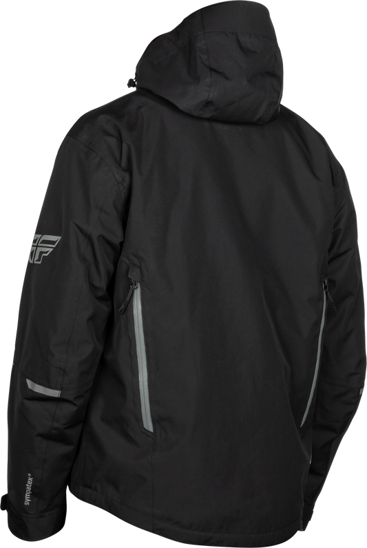 Fly Racing Incline Jacket Black/Grey - Waterproof and Breathable Motorcycle Outerwear - Kelly Motorsports