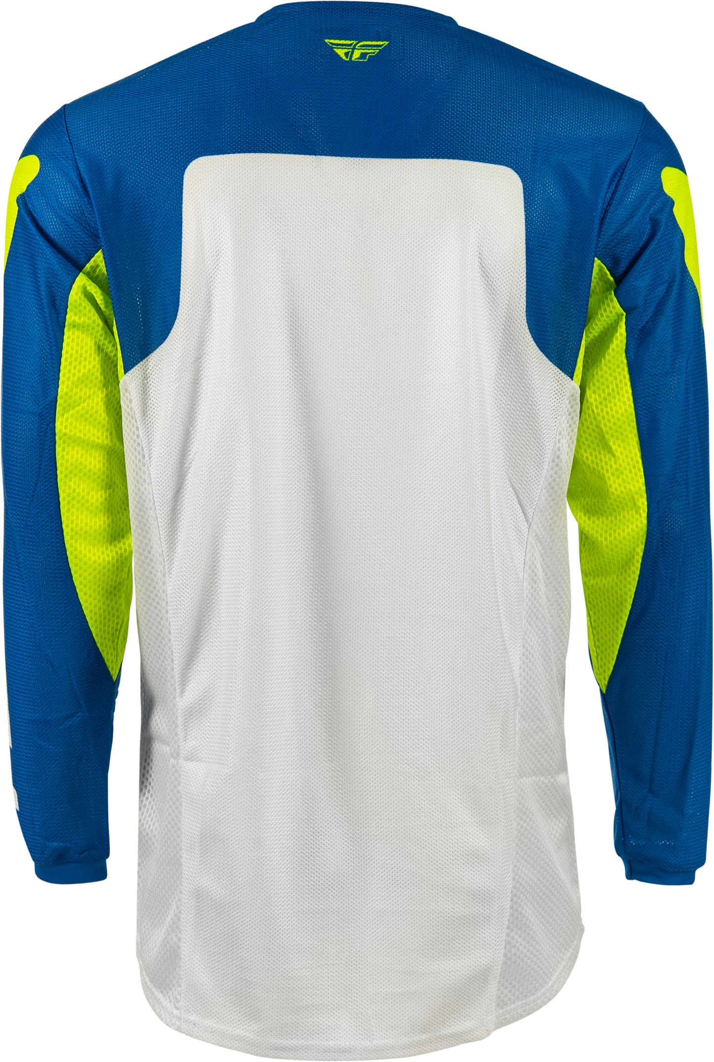 Fly Racing Kinetic Mesh Jersey Blue/White/Hi Vis SM - Lightweight Breathable Motorcycle Jersey - Kelly Motorsports