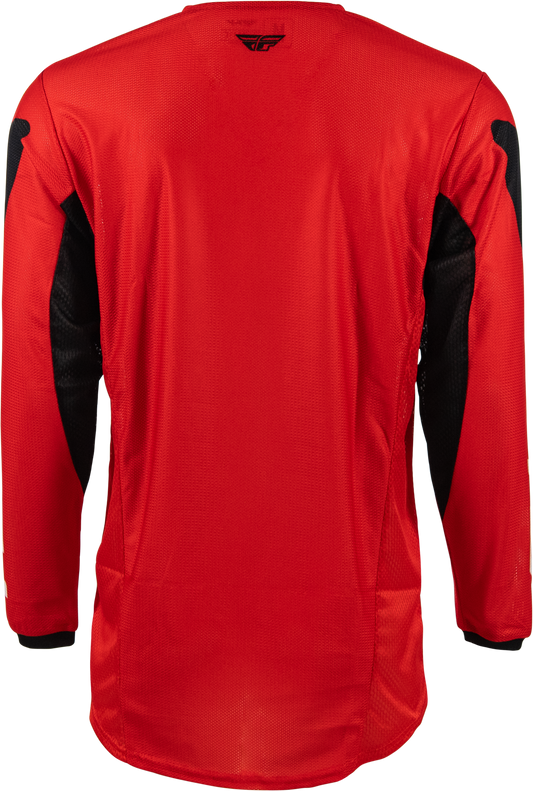 Fly Racing Kinetic Mesh Jersey XL in Red, Black & White - Lightweight Motorcycle Gear - Kelly Motorsports