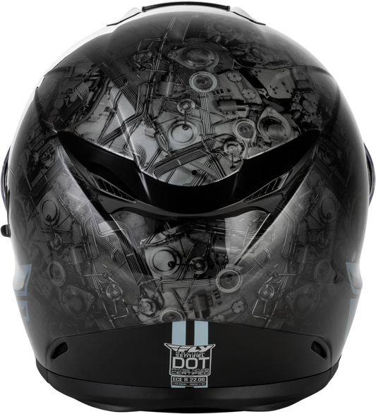 Fly Racing Sentinel Mechanical Helmet Black/Grey/Red Large - Kelly Motorsports