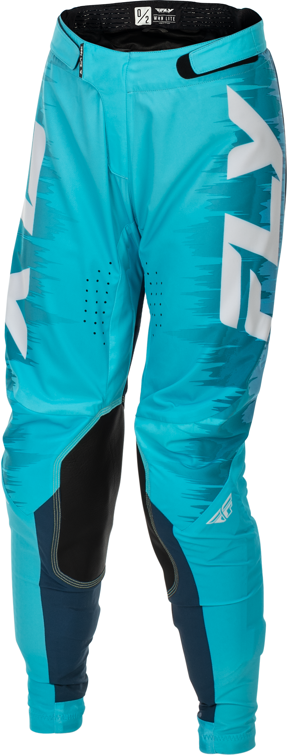 Fly Racing Women's Lite Pants Aqua/Navy/White Size 11/12 for Motocross & Off - Road Riding - Kelly Motorsports