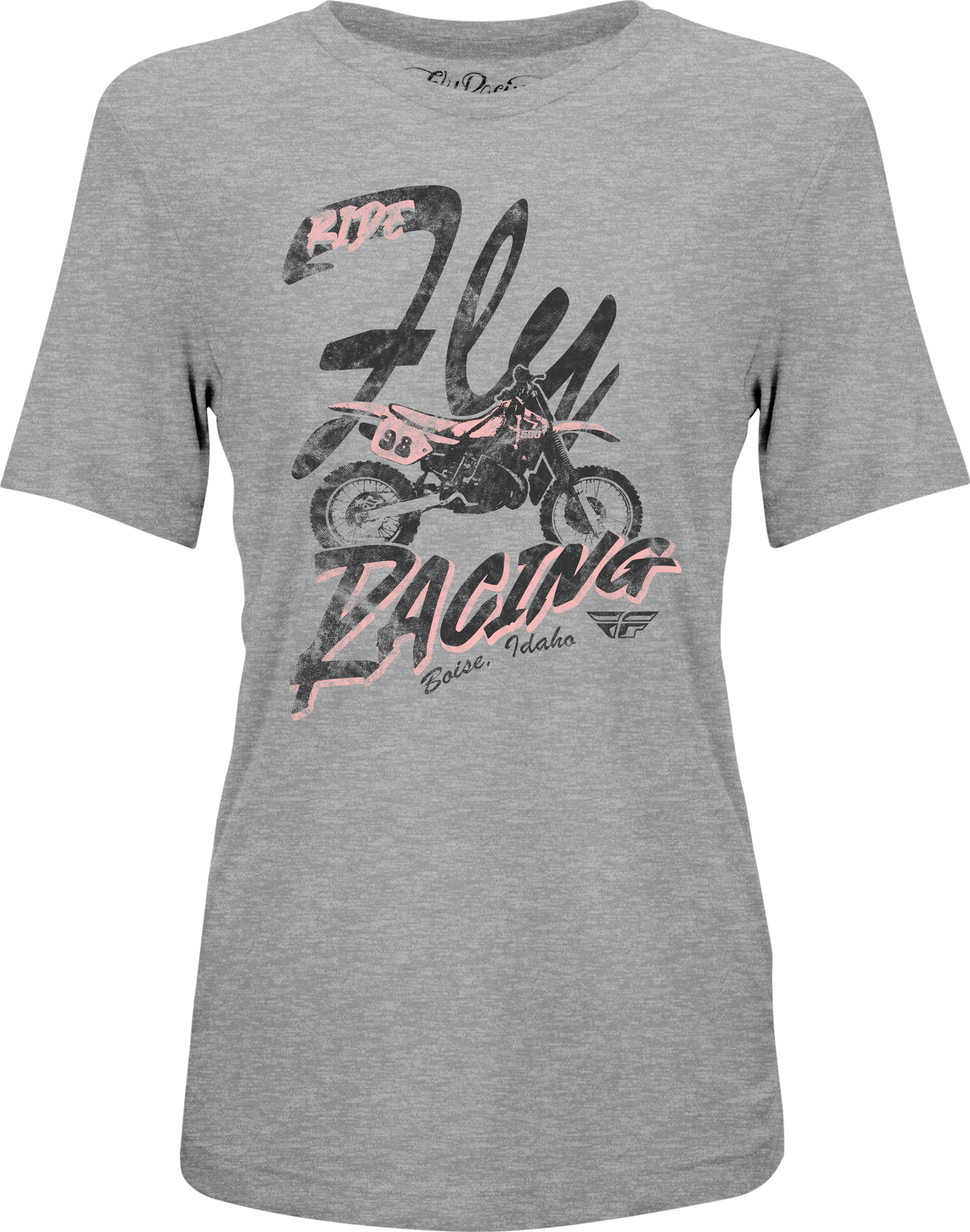 Fly Racing Women's Vintage Tee Grey - Part 356 - 40322X - Kelly Motorsports