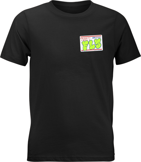 Fly Racing Youth Graffiti Tee Black YL - Comfortable Cotton - Polyester Blend T-Shirt - Kelly Motorsports