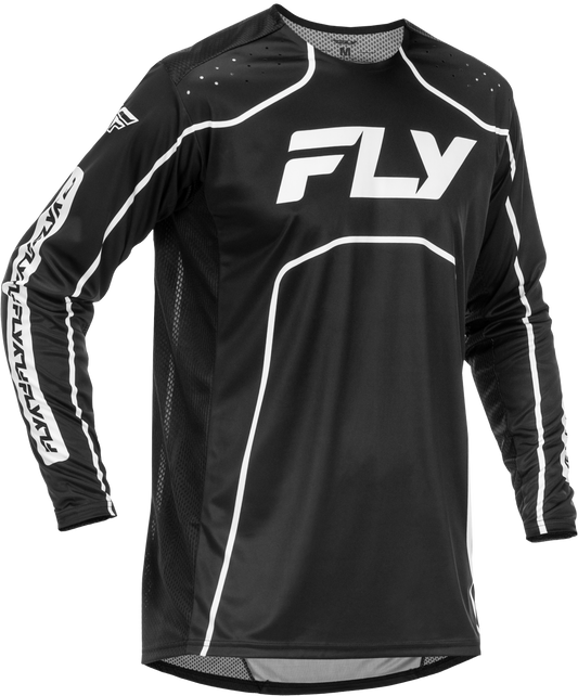 Fly Racing Youth Rayce Bicycle Jersey Black/White Yellow (Part 379 - 050YL) - Kelly Motorsports
