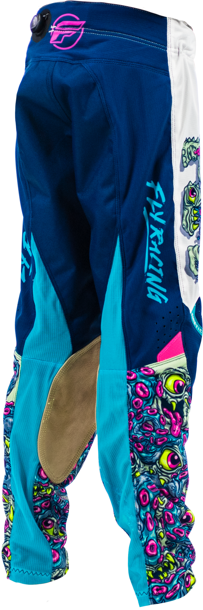 Fly Racing Yth Kinetic Mutant Mesh Pants White/Blue/Multi Size 22 - Kelly Motorsports