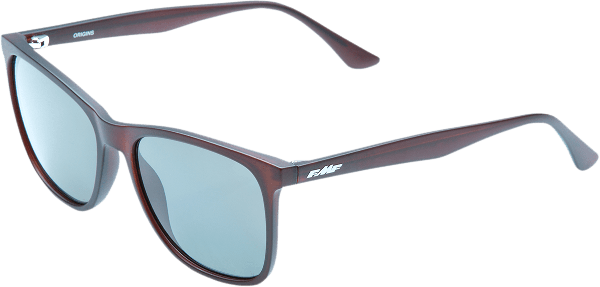 FMF Origins Matte Crystal Rootbeer Sunglasses with Gray Polarized Lenses F-61504-711-01 - Kelly Motorsports