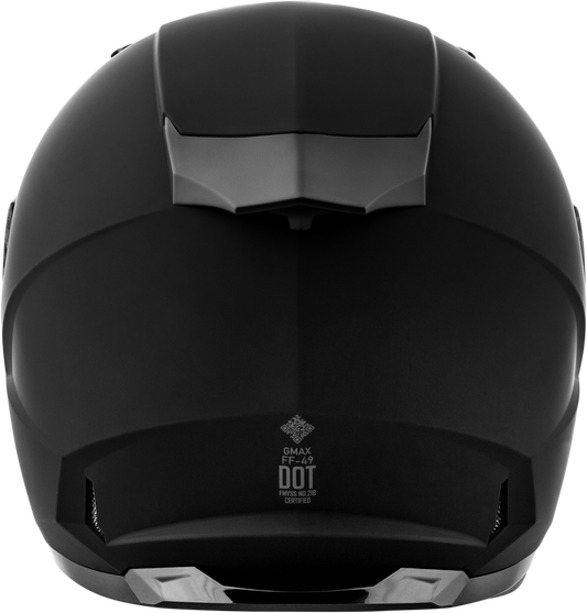 GMAX FF - 49 Solid Matte Black Helmet with COOLMAX Technology and UV Protection - Kelly Motorsports