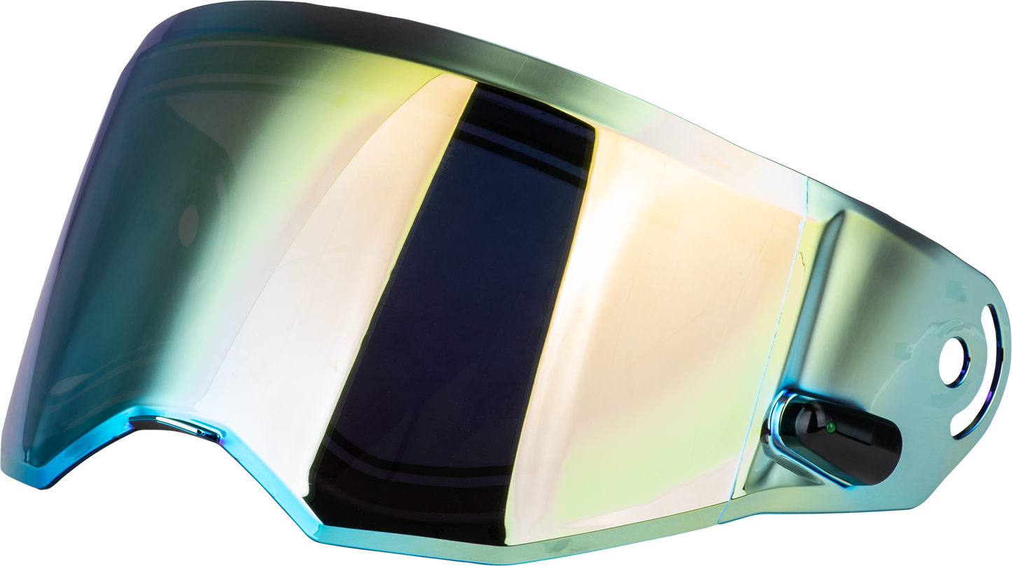 GMAX MD - 74 Modular Adventure Helmet with Gold Iridium Electric Shield and Cord - Kelly Motorsports