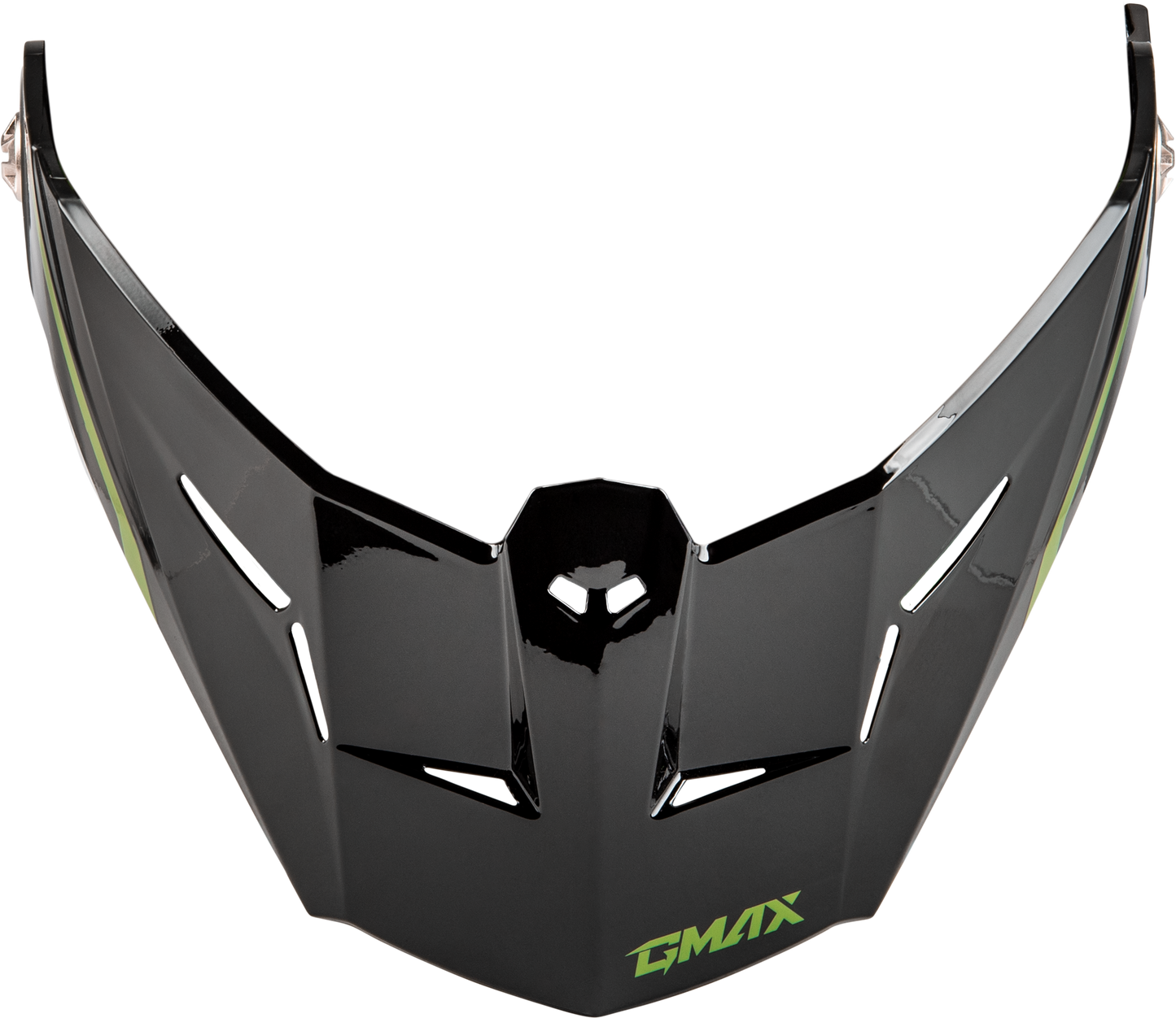 GMAX MD - 74 Spectre Black/Green Modular ADV Helmet with Removable Peak Visor and Advanced Ventilation - Kelly Motorsports