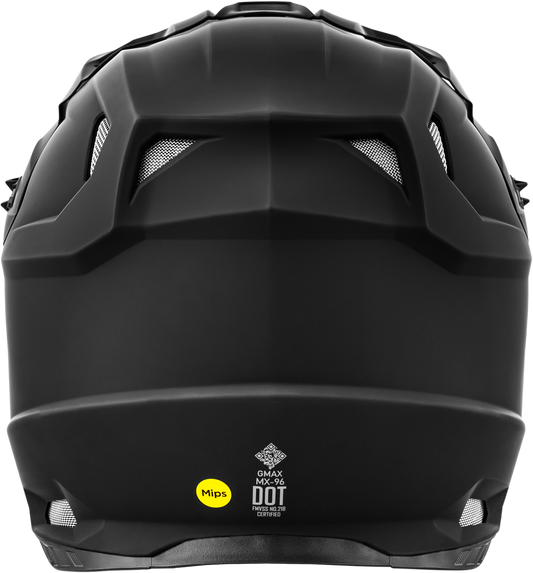 GMAX Mx 96 Solid Helmet Matte Black XS – Lightweight DOT - Approved Cycling Helmet with MIPS and Advanced Ventilation - Kelly Motorsports