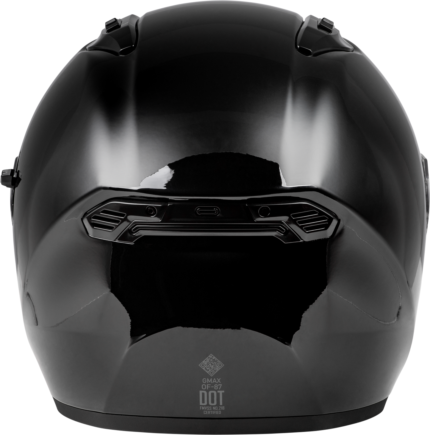 GMAX Of 87 Black XL Open Face Helmet with Dual Ventilation and Sun Shield - Kelly Motorsports