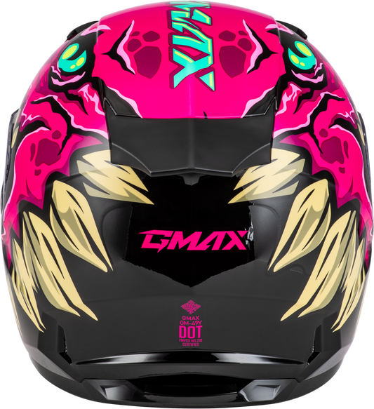 GMAX Youth GM - 49Y Drax Helmet Pink for Kids - Interchangeable Fit, DOT Approved - Kelly Motorsports