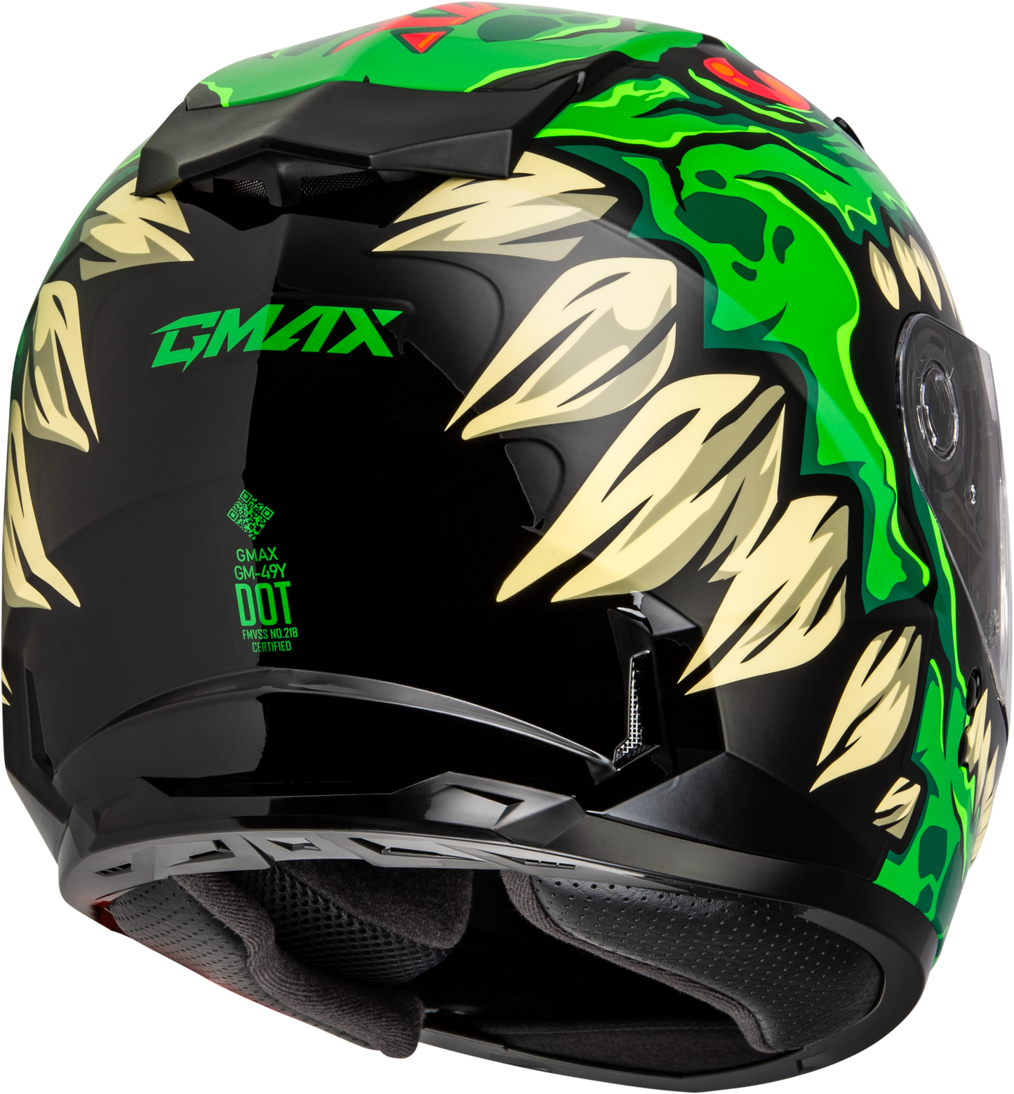 GMAX Youth GM - 49Y Drax Snow Helmet Green Yellow - Adjustable Fit and Safety Features - Kelly Motorsports