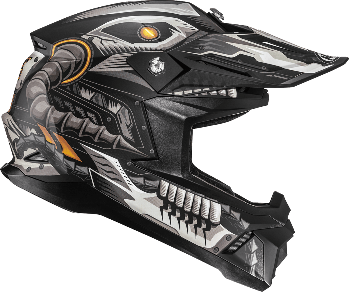 HJC C50 Mecha Beast Motorcycle Helmet - MC5SF, XS, Advanced Polycarbonate Shell - Kelly Motorsports