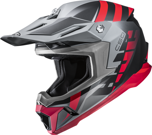 HJC C50 Mirage Motorcycle Helmet (Part Number: MP46NUS32S1V) with Advanced Ventilation System - Kelly Motorsports