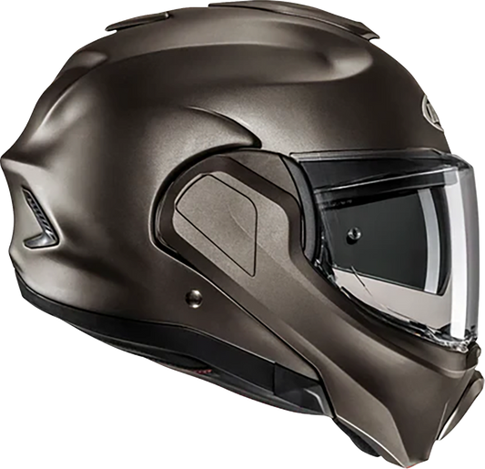 HJC F100 Modular Helmet Solid Semi - Flat Titanium XL EH06NUS7SFTV - Kelly Motorsports