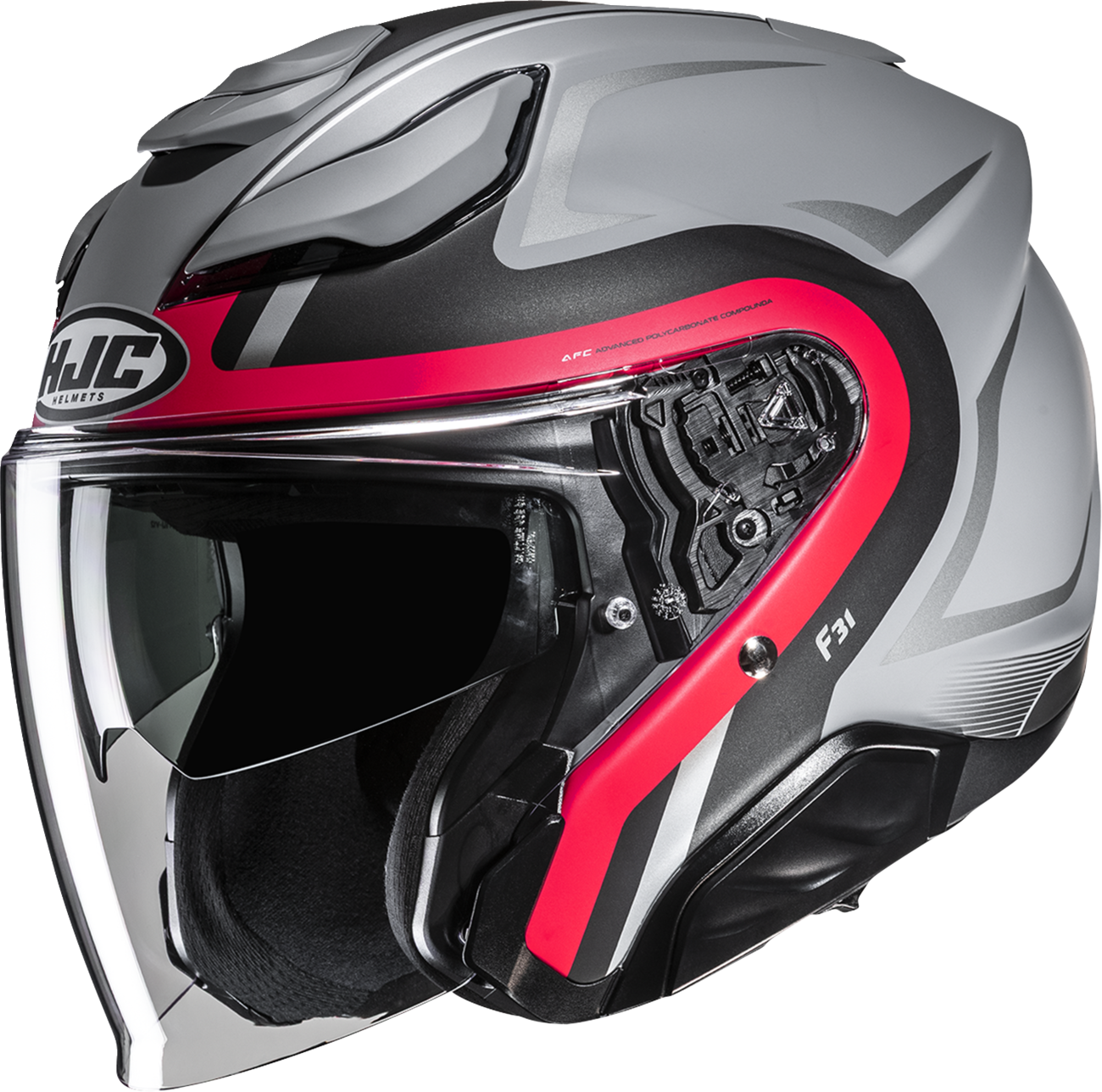 HJC F31 Bask MC1SF Helmet with Advanced Fiberglass Composite Shell - XL - Kelly Motorsports