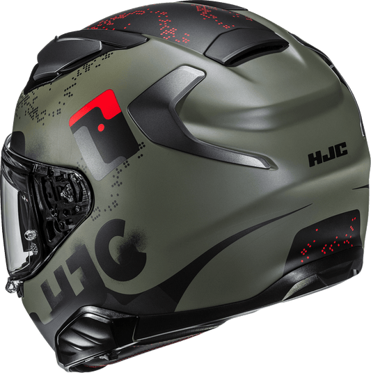 HJC F71 Faco Motorcycle Helmet 2XL with Smart Bluetooth System and Sun Visor - Kelly Motorsports