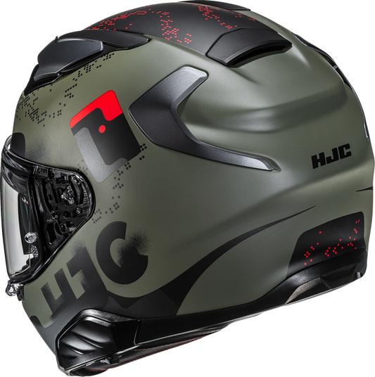 HJC F71 Helmet Faco MC1SF XL by HJC with Smart Bluetooth System and Aerodynamic Fiberglass Shell - Kelly Motorsports