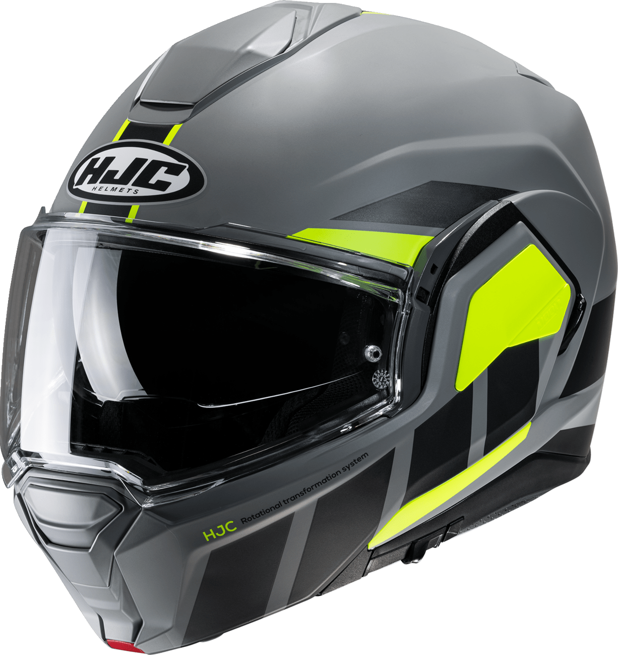 HJC i100 Modular Helmet Beis MC3HSF Small - Lightweight Polycarbonate Shell with Bluetooth and Sun Visor - Kelly Motorsports