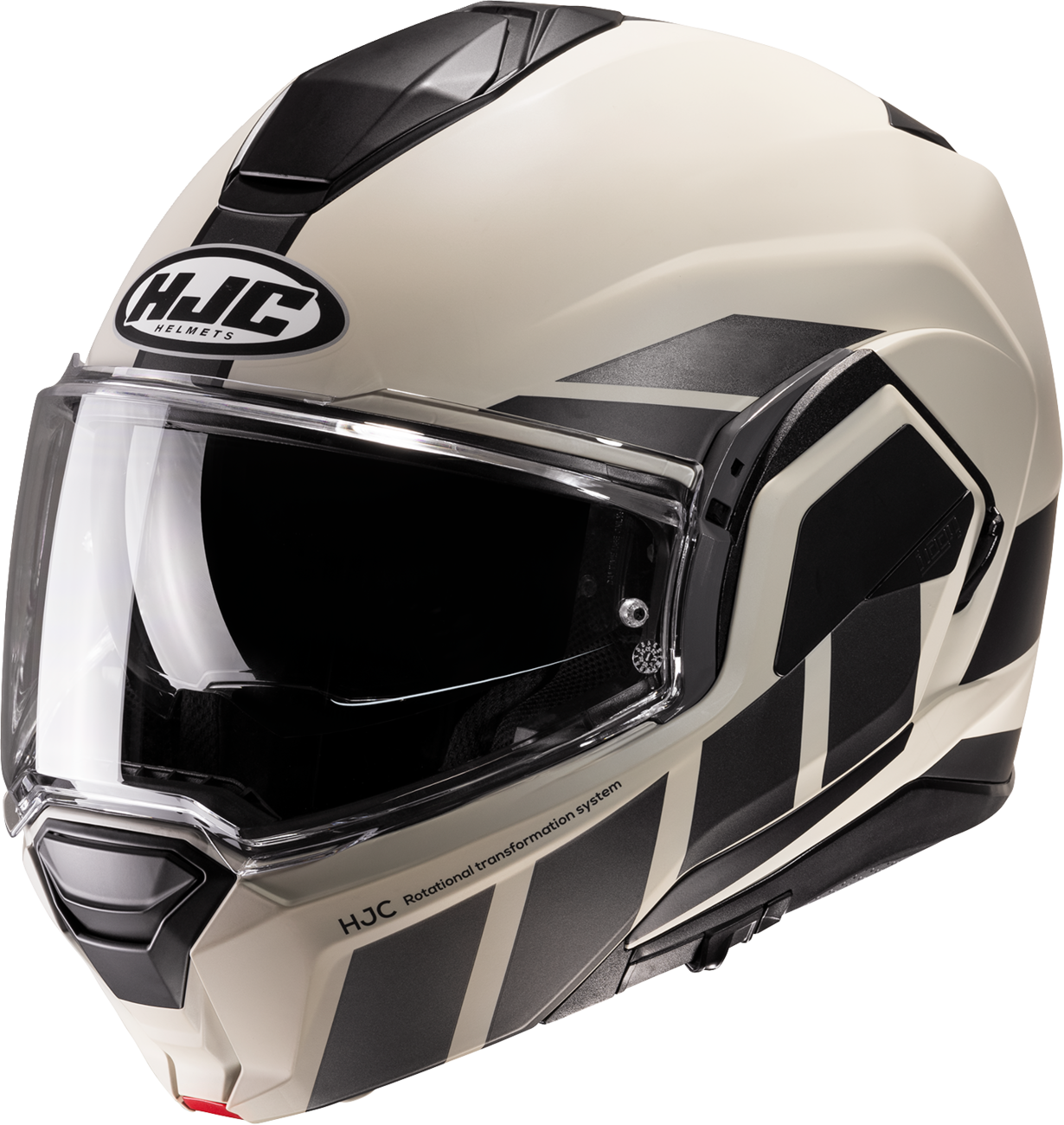 HJC i100 Modular Helmet Beis - MC9SF Small by HJC with Bluetooth and Sun Visor - Kelly Motorsports