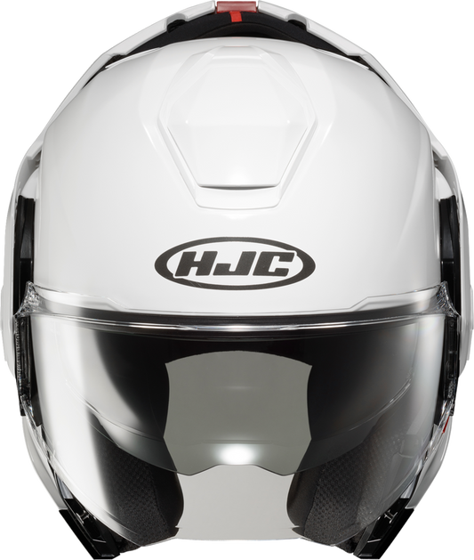 HJC i100 Modular Helmet Solid White XL with Bluetooth and Advanced Ventilation - Kelly Motorsports