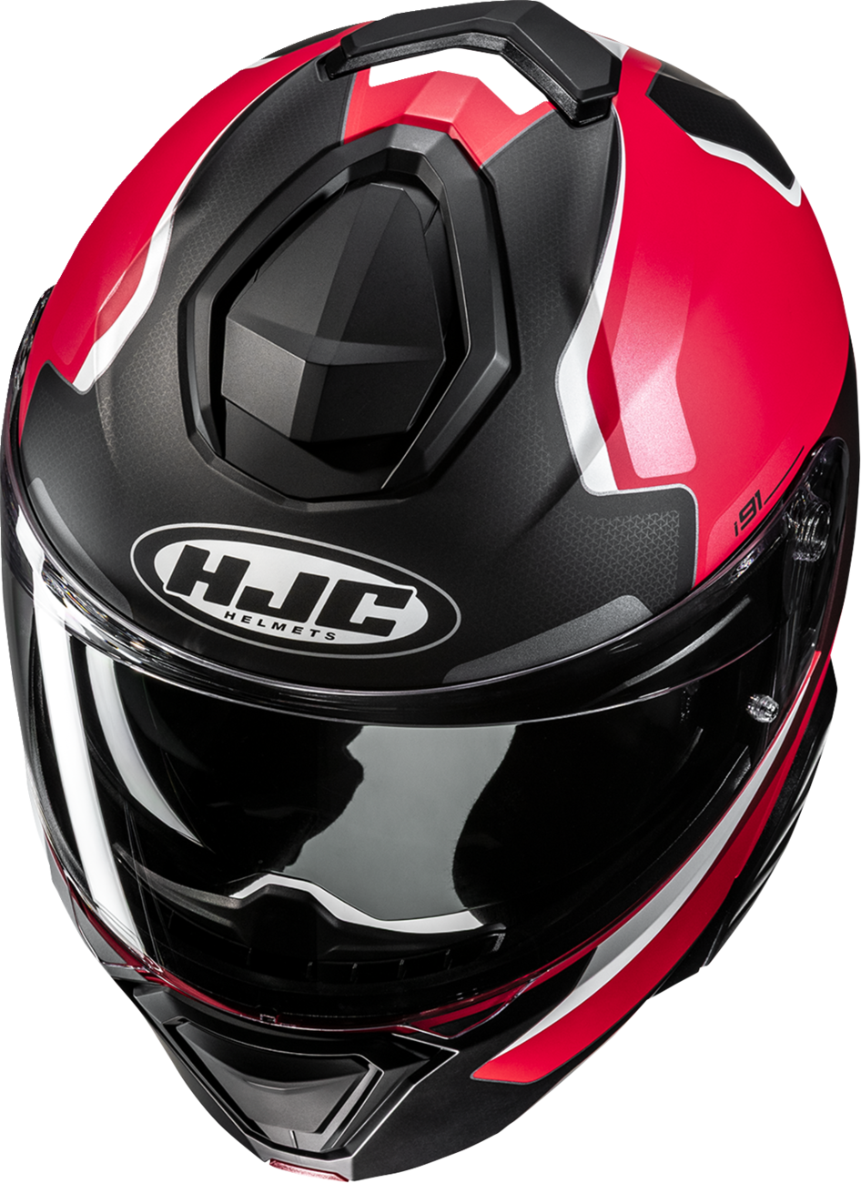 HJC i91 Modular Helmet Felio MC1SF Medium EP35NUS55S1V – Lightweight, Aerodynamic Touring Helmet with Sun Visor and Bluetooth Compatibility - Kelly Motorsports