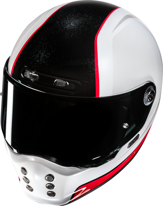 HJC V10 Helmet - Hodu MC1 with FA45NUS5701V Part Number - Lightweight Fiberglass Shell and Advanced Safety Features - Kelly Motorsports