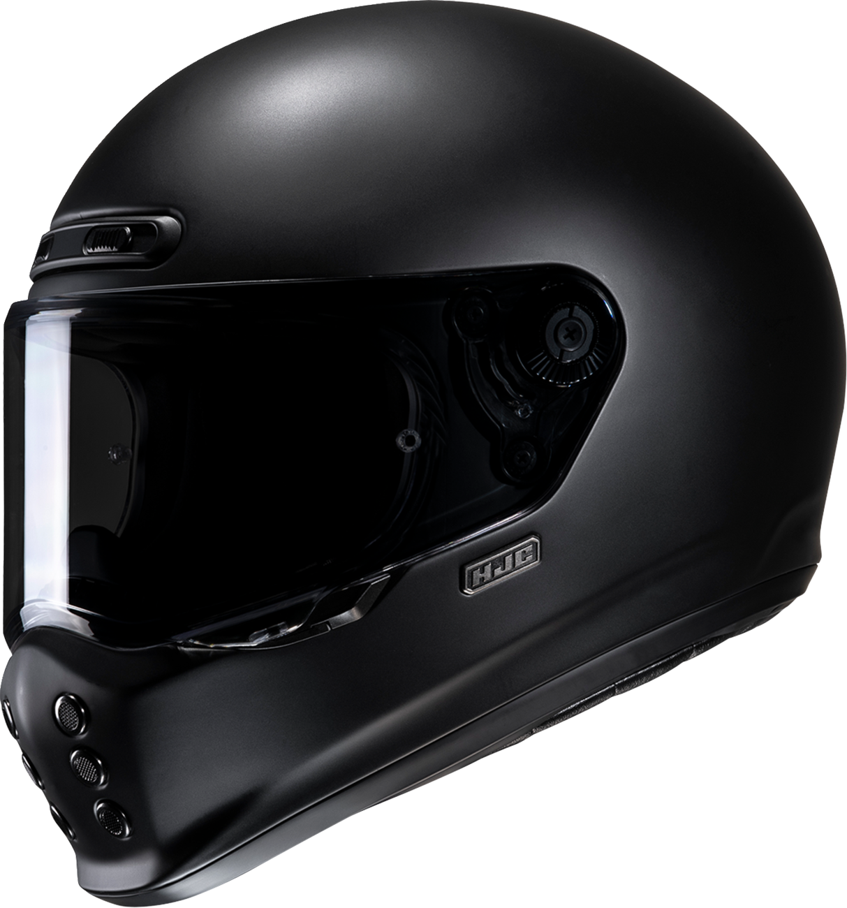 HJC V10 Helmet - Solid Semi - Flat Black Large FA45NUS6XBSV - Kelly Motorsports