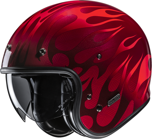 HJC V31 Firo Open - Face Motorcycle Helmet - Comfortable Lightweight Design with Adjustable Visor and Leather Interior - Kelly Motorsports