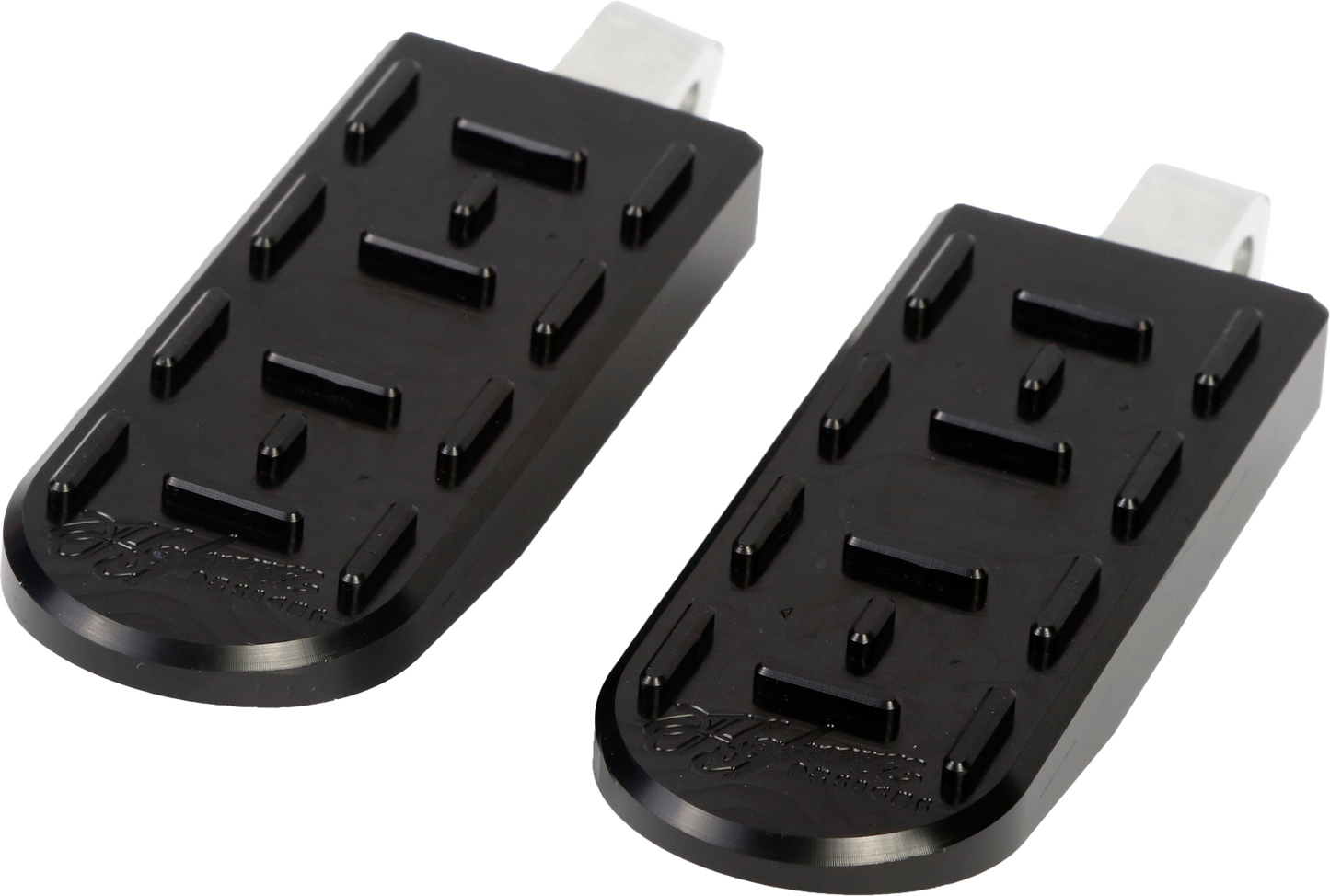 Hoffmann Designs HDB - 1004B Billet Foot Pegs for Harley - Davidson in Black - Kelly Motorsports