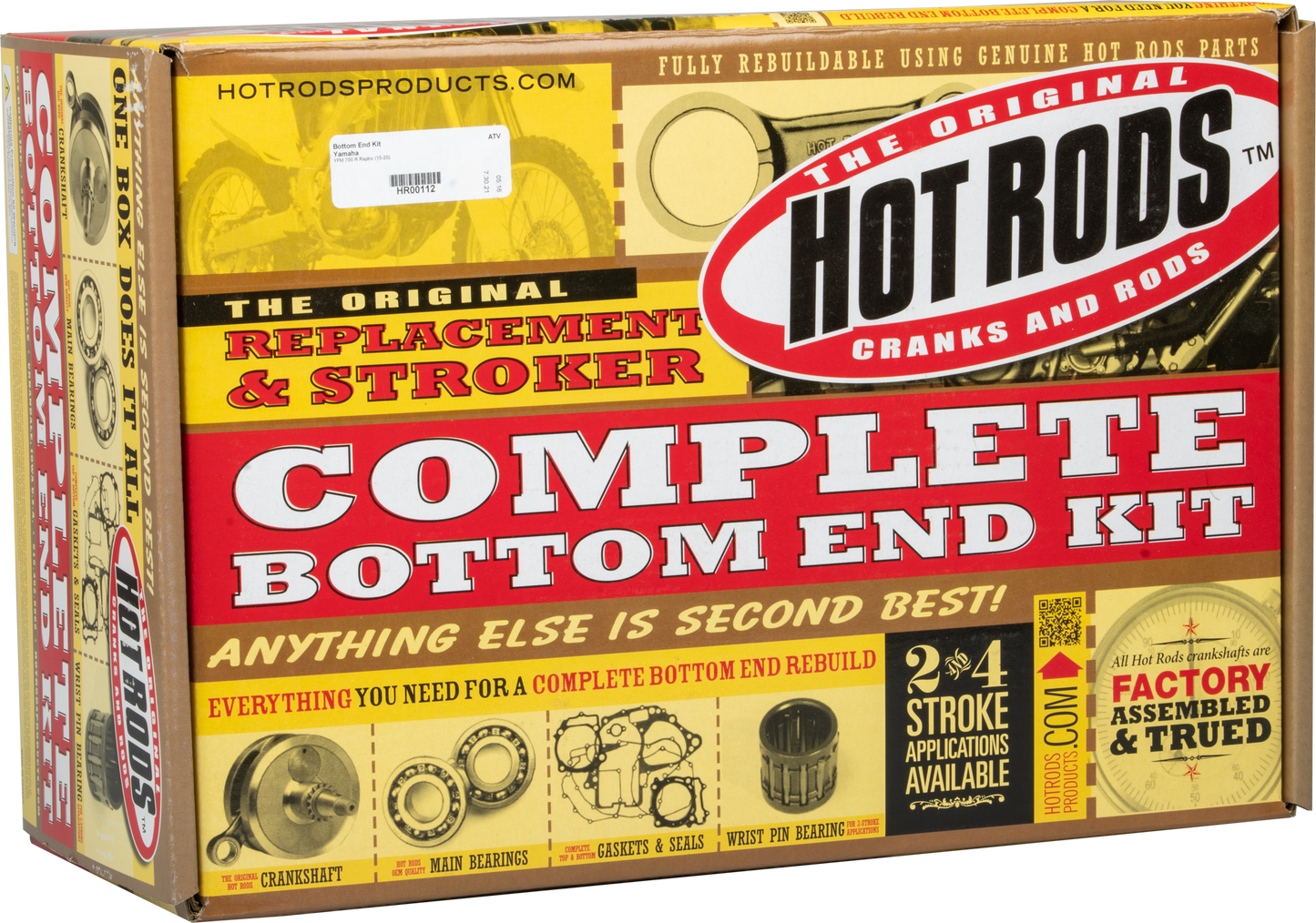 HOT RODS Bottom End Kit for Yamaha YFM700R Raptor – Complete Rebuild Solution - Kelly Motorsports