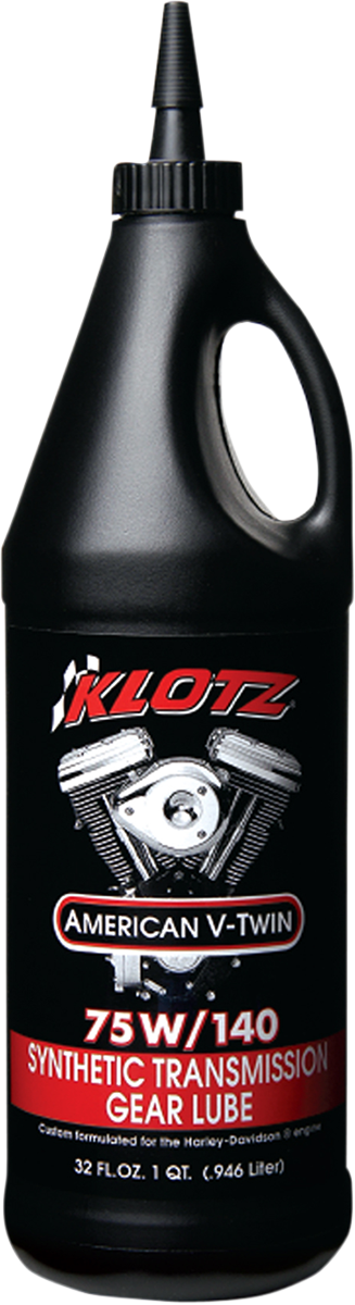 KLOTZ OIL Big Twin Synthetic Transmission Lube 75W - 140 - 1 Quart - KH - GL140 - Kelly Motorsports