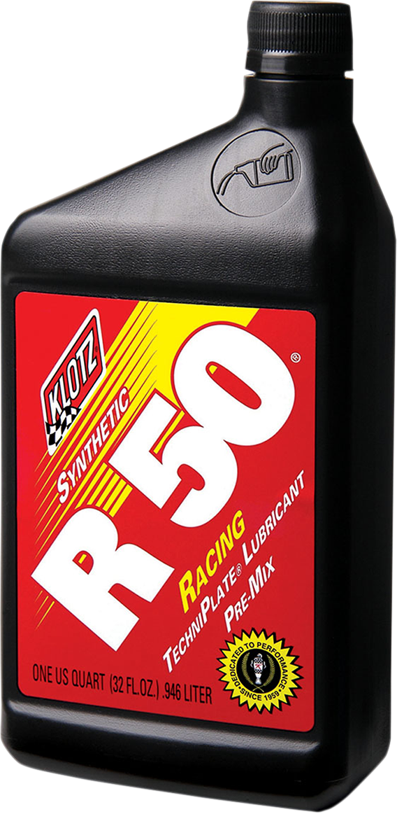 KLOTZ Oil R - 50 Racing TechniPlate® Synthetic 2 - Stroke Premix Oil - 1 Quart (Part No. KL104) - Kelly Motorsports