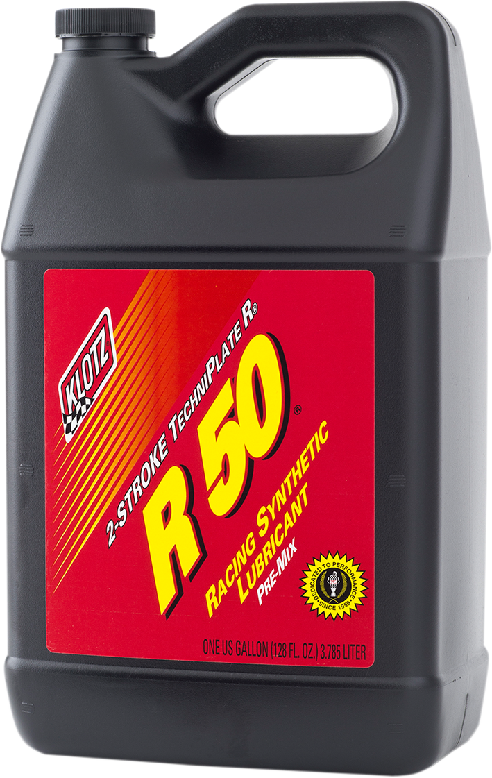 Klotz Oil R - 50 Racing TechniPlate® Synthetic Premix 2 - Stroke Oil - 1 Gallon (Part No. KL - 105) - Kelly Motorsports