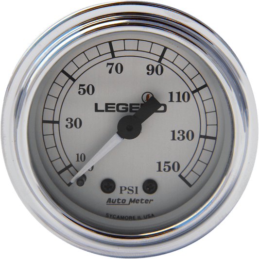 Legend Suspension Fairing Mounted LED Backlit PSI Gauges - Silver (Part #2212-0485) - Kelly Motorsports