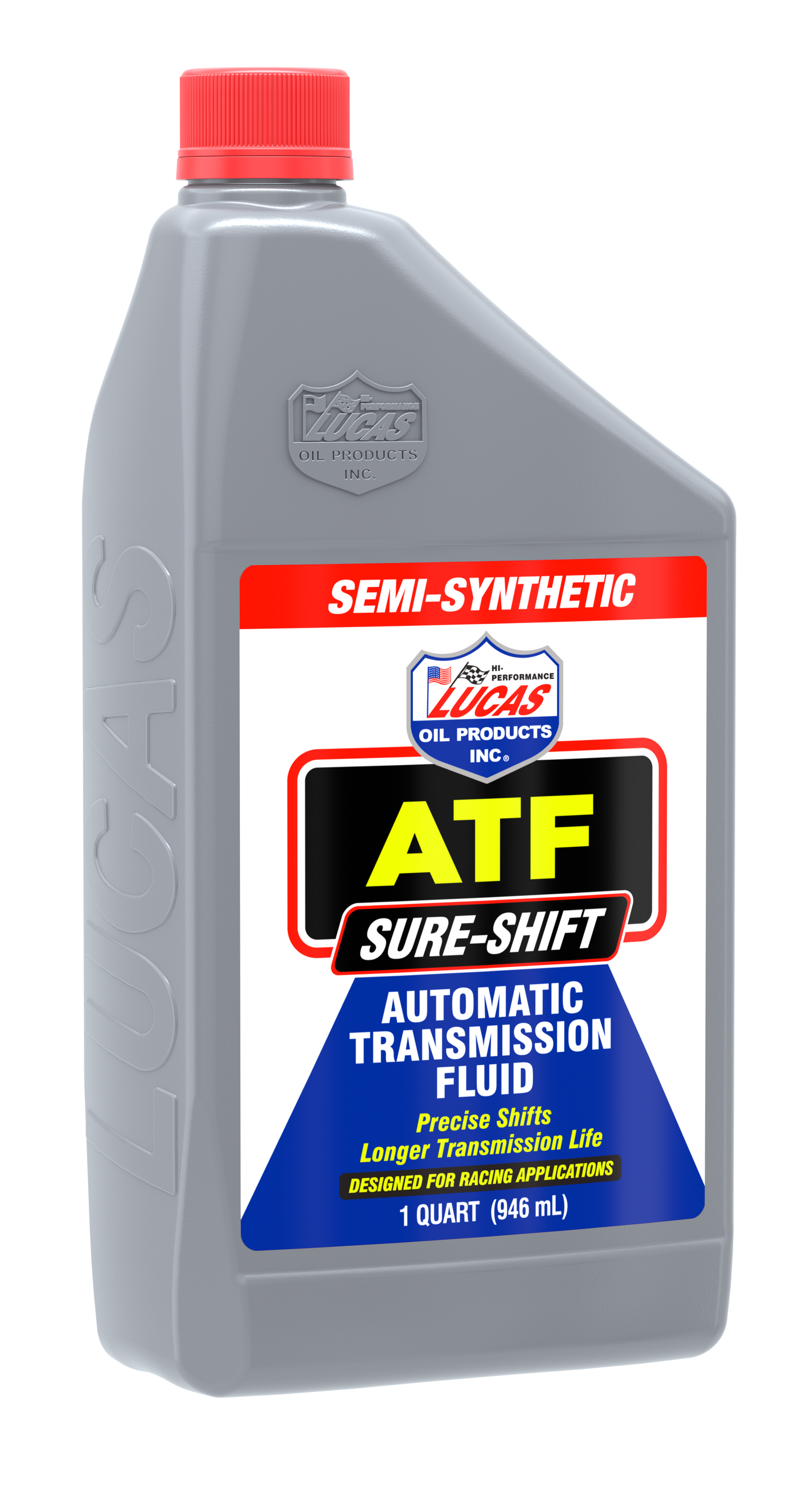 LUCAS Semi Synthetic Automatic Transmission Fluid Part 10052, 1 Quart - Pack of 6 - Kelly Motorsports