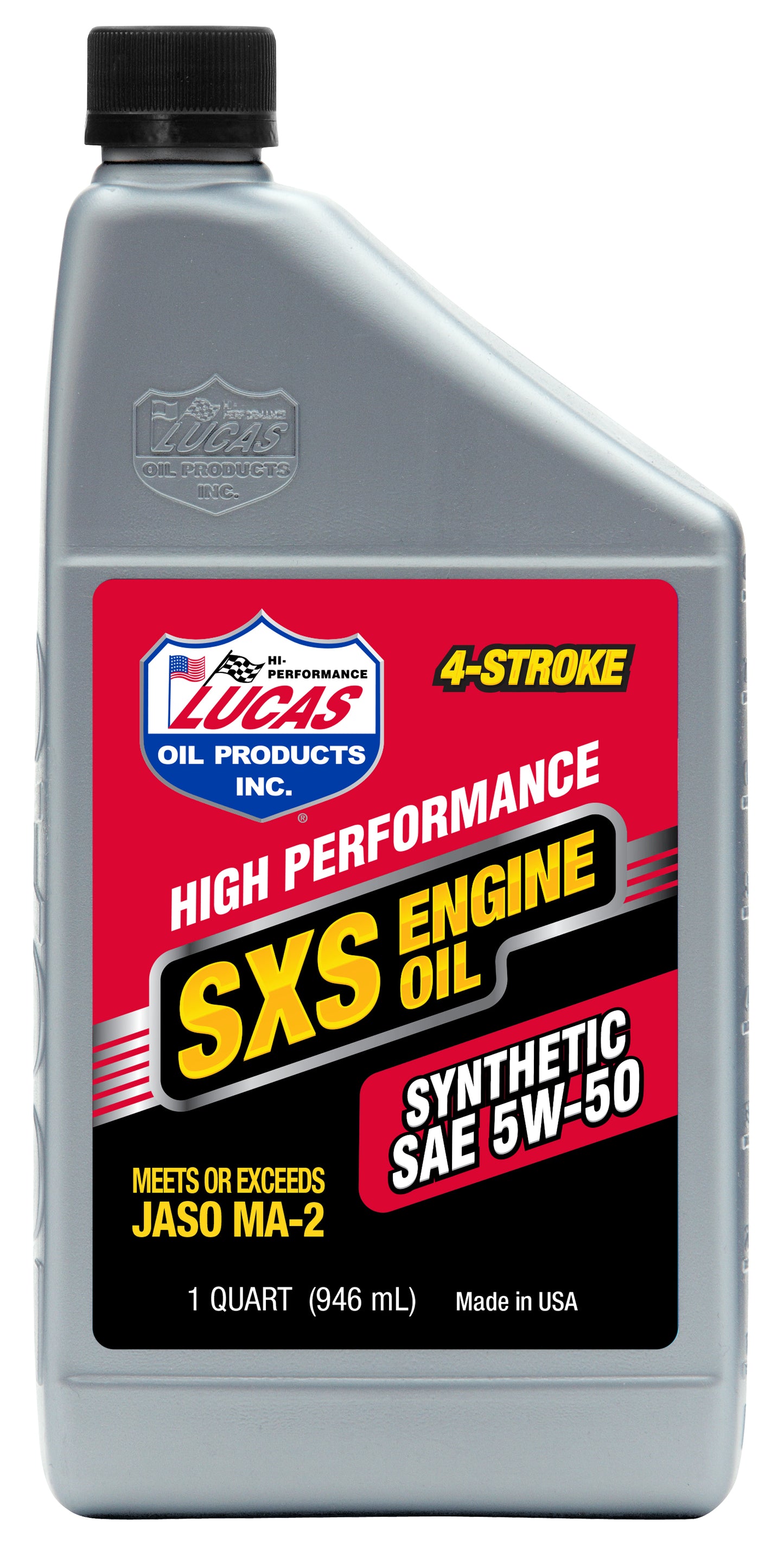LUCAS SXS Synthetic Oil 5W - 50 for ATVs and Side - by - Sides - 1 Quart - Kelly Motorsports