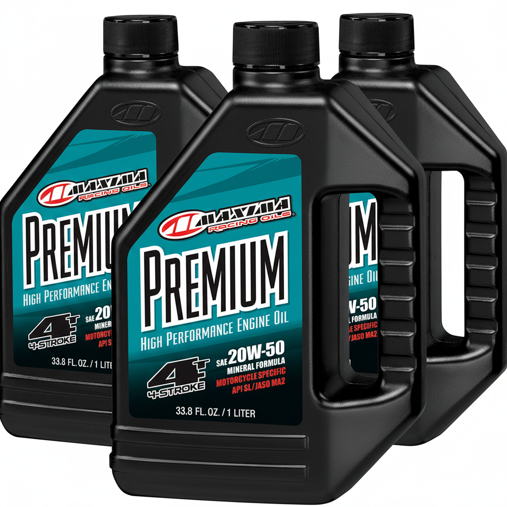MAXIMA RACING OIL Premium Mineral 4T Oil 20W - 50 1Qt - 3 Pack - Kelly Motorsports