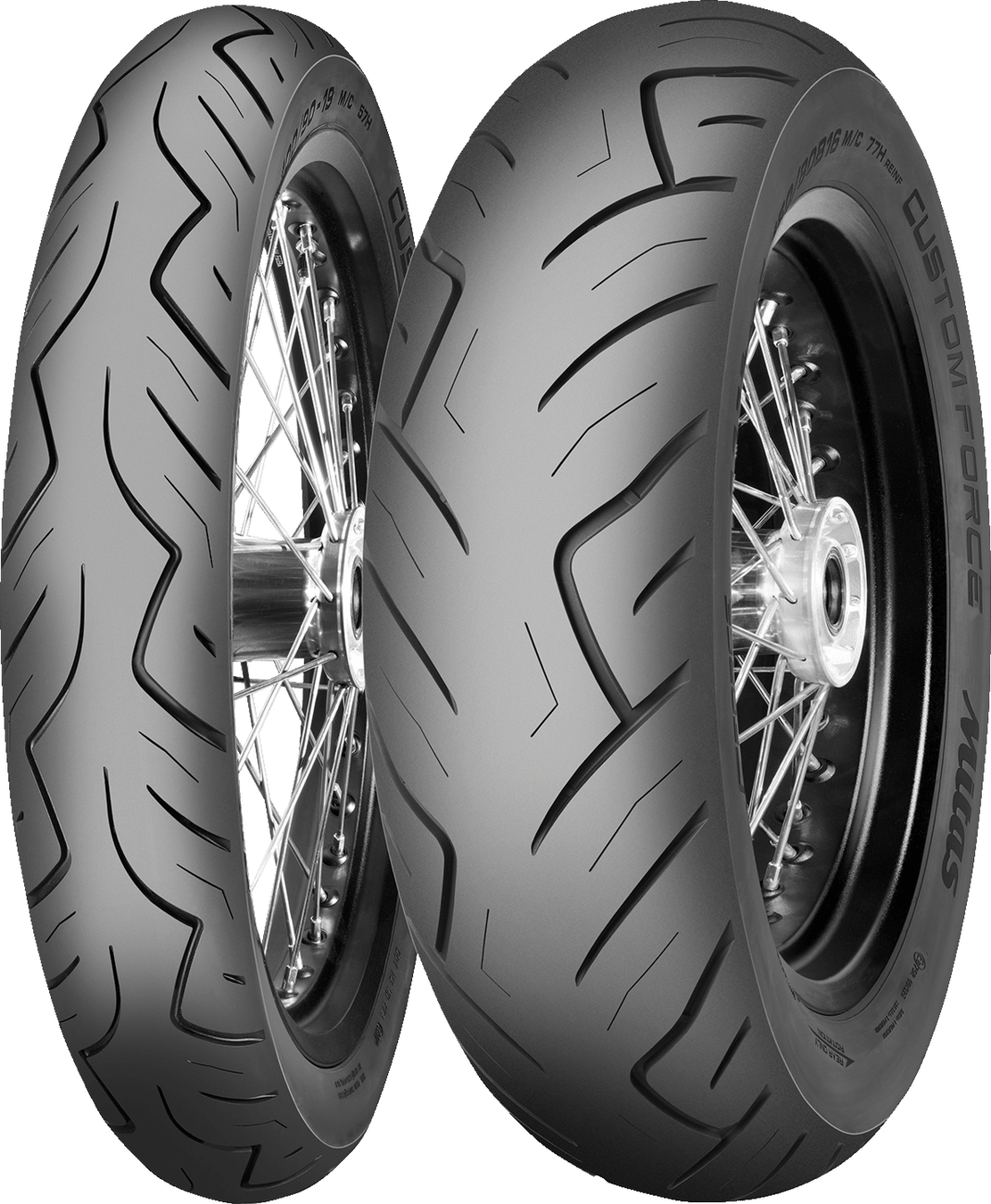 MITAS Custom Force Front Motorcycle Tire 130/90B16 (MT90B16) - 73H for Classic and Power Cruisers - Kelly Motorsports