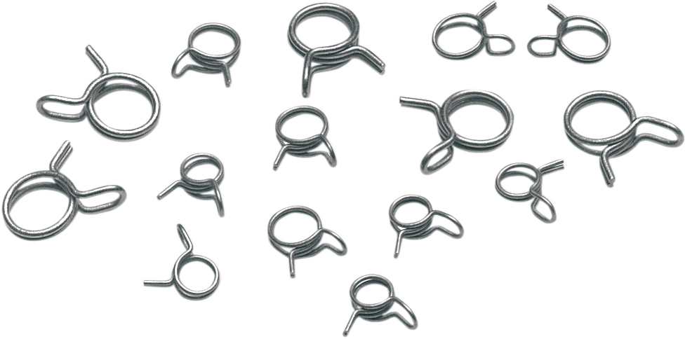 Moose Offroad 15-Piece Wire Hose Clamp Assortment – Part 111-1511 - Kelly Motorsports