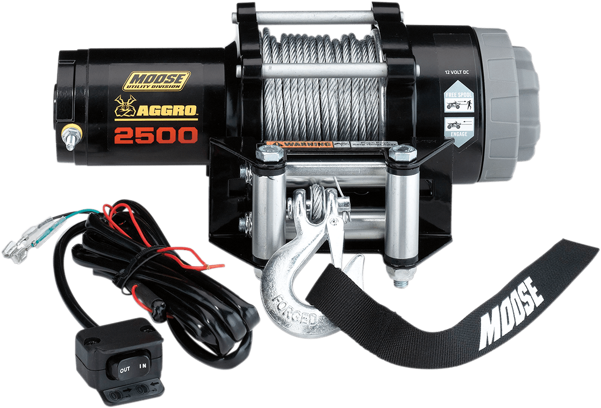 MOOSE OFFROAD 2500 lb Winch with Wire Rope, Model 104306 - Kelly Motorsports