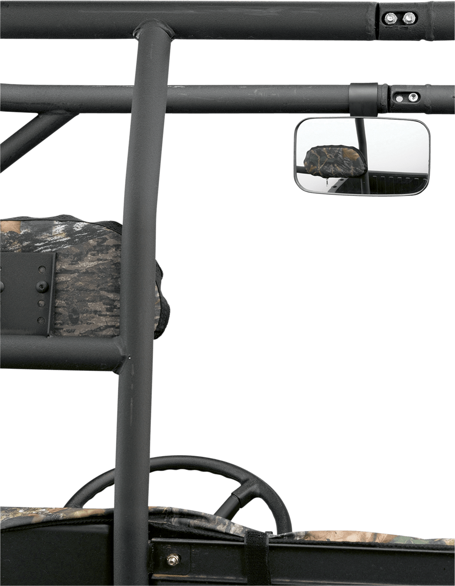 Moose Offroad 56-18029A Rear View Rectangle Mirror with Cast Alloy Arm and Adjustable Angles - Kelly Motorsports
