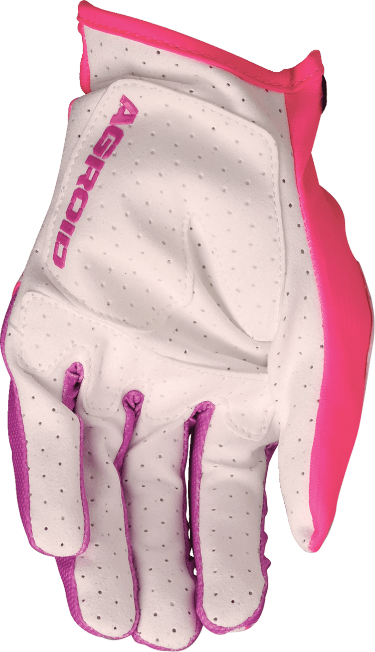 MOOSE OFFROAD Agroid™ Pro Gloves 2XL - Pink and White, Part Number 3330-8101 - Kelly Motorsports
