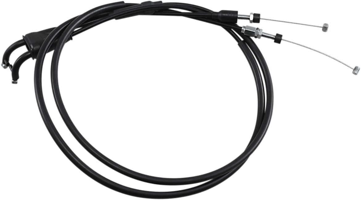 MOOSE Offroad Black Vinyl Throttle Cable - 33-1/2 inch for Yamaha 45-1180 - Kelly Motorsports
