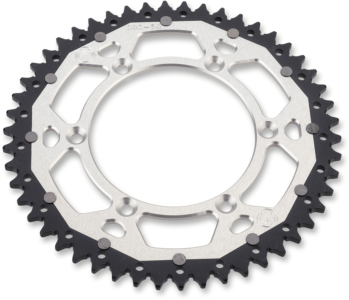 MOOSE OFFROAD Dual Sprocket - 51 Tooth - Silver for Gas Gas, Husqvarna, Husaberg, KTM (Part 1210-897-51-11X) - Kelly Motorsports
