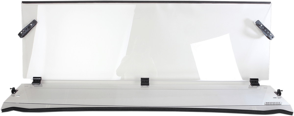 Moose Offroad Full Folding Windshield for Kawasaki LEMA100-0025 – Durable 4.5mm Polycarbonate with Ventilation and Tool-Free Installation - Kelly Motorsports