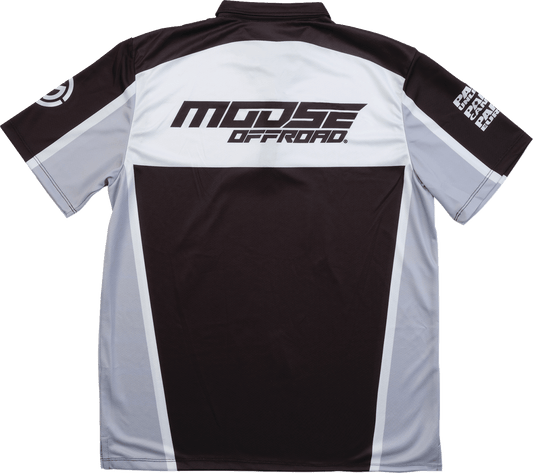 Moose Offroad Moose Pit Shirt - Black, Gray & White, XL - Part Number MRS01DS01BKWHXR - Kelly Motorsports